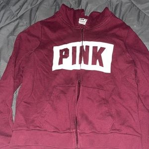 Full zip PINK hoodie size L